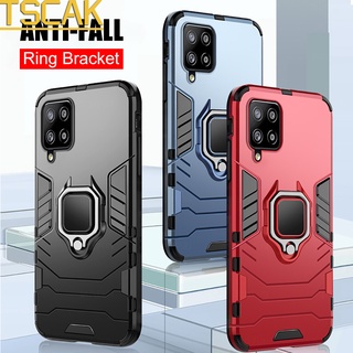 Capa Armadura Resistente Anti-Impacto Com Anel De Metal Para Samsung Galaxy F22 / A03S / A82 / A52 / A72 / A22 / M12 / M42 / M02 / F52 / F62 / M62