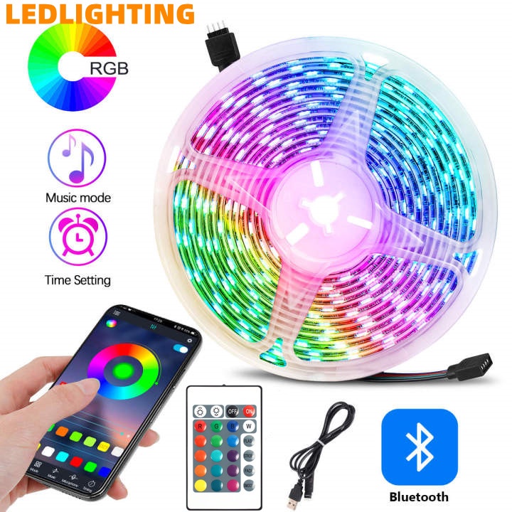 Luzes De Led Usb Strip 5050 RGB 16Colours Mudança De Luz Remoto Quente Para Sala De Estar TV Cozinha De Bricolage Decorada Natal Do Quarto Água Ao Ar Livre