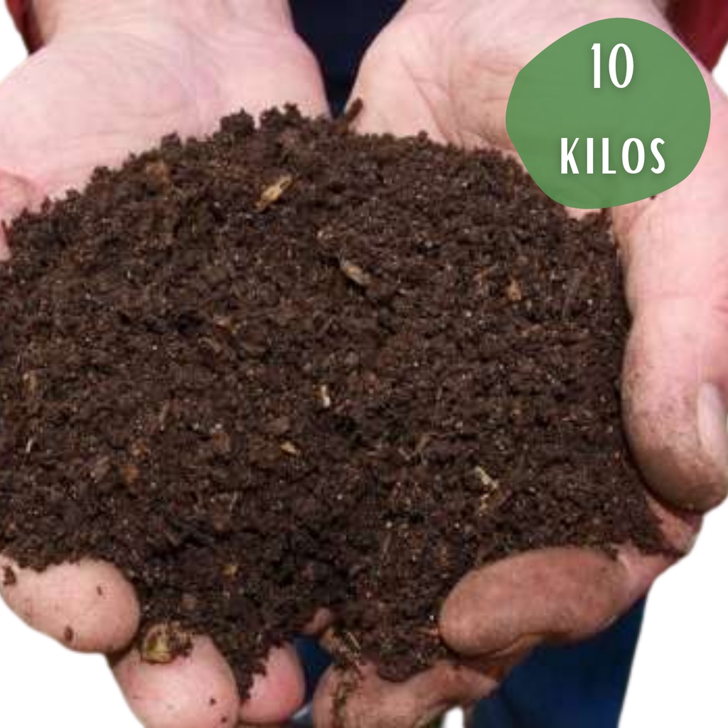 Terra Vegetal Composto Orgânico Adubada Com Húmus De Minhoca 10 Kg ...