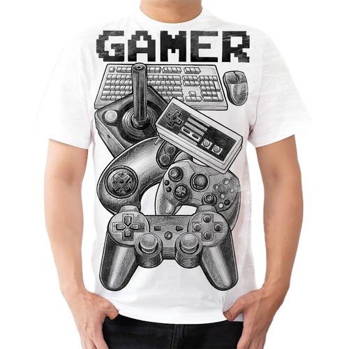 Camiseta Camisa Personalizada Gamer Jogos Video Game | Shopee Brasil