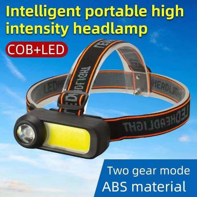 Lanterna De Cabeça Super brilhante cob 2 led farol de longa distância usb recarregável uso 18650 bateriaà prova água em Oferta na Shopee