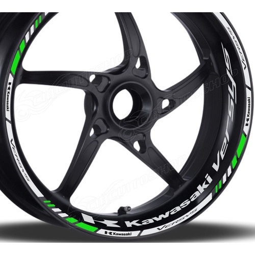 Friso + Adesivo Interno M6 Roda Moto Kawasaki Versys 650