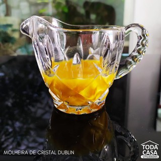 Molheira de Cristal Lapidado Dublin/ Porta molho de pimenta/ Recipiente para molho 175 ml Lyor