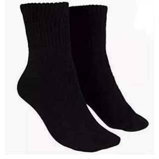 6 pares Meia  Soquete  PRETA CANO MÉDIO  lisa Masculina Adulto N 37 ao 44 meias pretas masculino HR