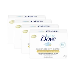 Kit 4 Sabonetes em Barra Baby Dove Hidratação Balanceada 75g