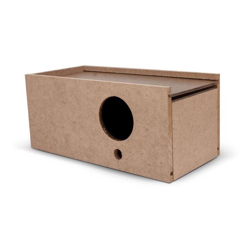 Ninho de Madeira MDF para Calopsitas Viveiro Gaiola Aves Pássaros