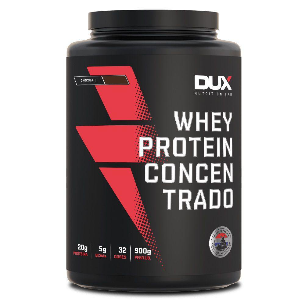 Whey Protein Concentrado Chocolate Pote 900g · Dux Nutrition