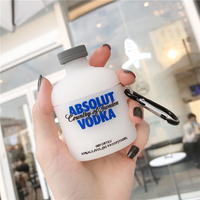 VODKA Vinho Licor Caso Para Apple Airpods Pro Capa 1 2 3 4 Fone De Ouvido Protetor Air Pods 2nd 3rd Gen Escudo AirPod