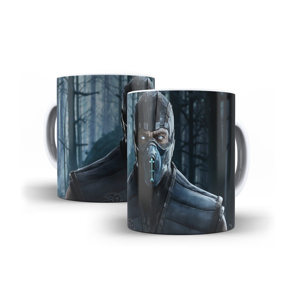Caneca De Cerâmica Mortal Kombat Sub Zero Mod 12