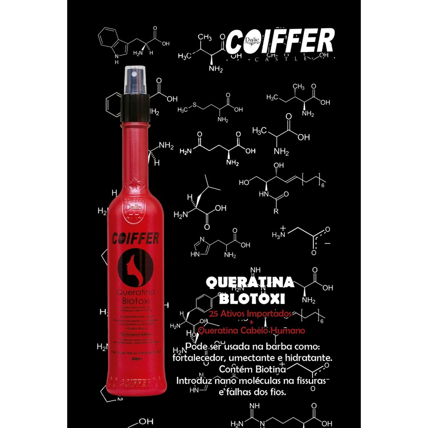 Queratina Blotoxi Coiffer 300ml Tratamento De Queratina