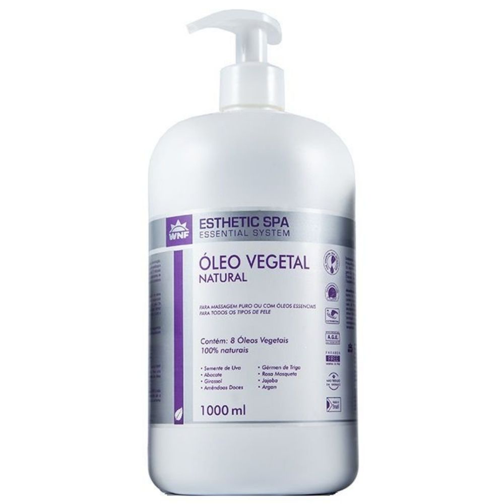 Óleo Vegetal Natural Esthetic Spa Base Para Massagem 1l Wnf