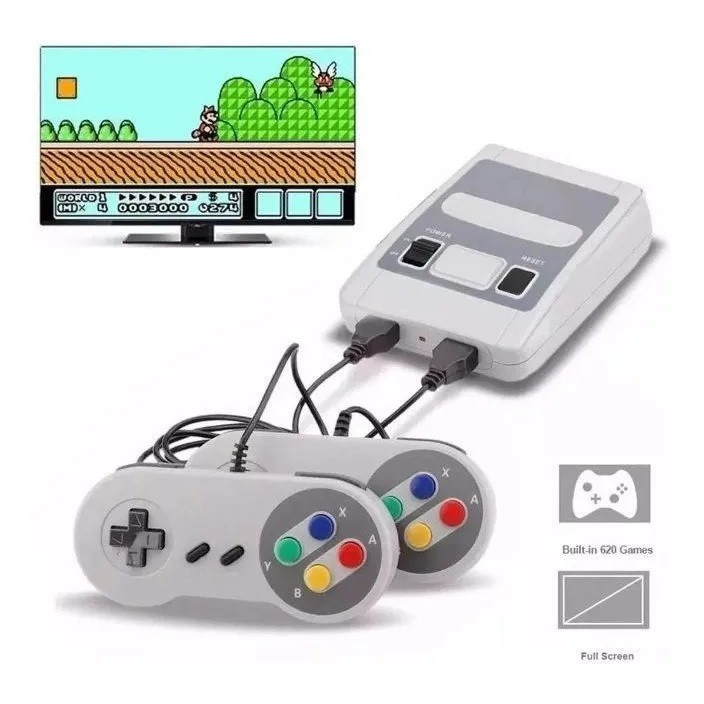 Family Tv Plug Play Super Mini Sfc 620 Games Console Retro Video Game