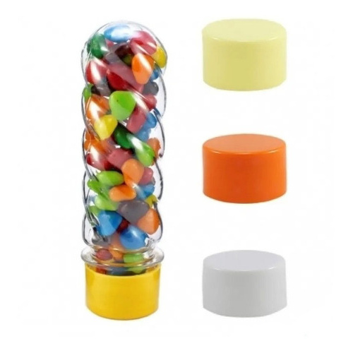 Kit 15 Tubos Tubetes Baleiro P/ Balas Balinhas Disquete