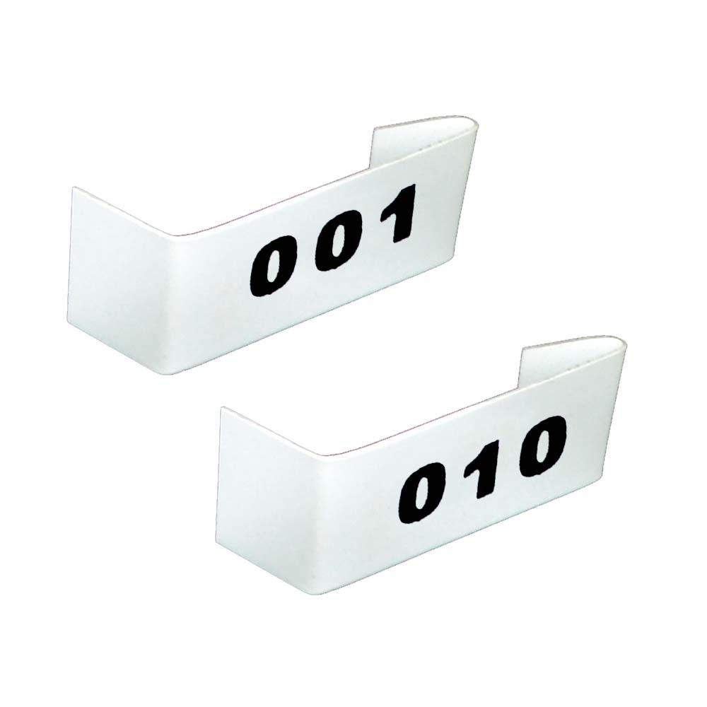 Placa para Numeração de Gaiolas - 141 ao 150 Plaquinha Numeradas para Viveiros Gaiolão de Pássaros