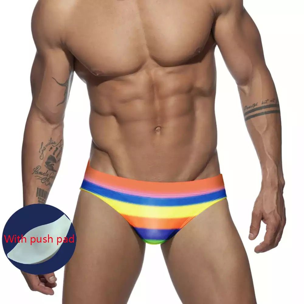 Sunga De Banho Slip Praia Masculina Slim Cavada Com Bojo.