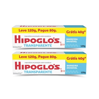 Kit 2 Cremes Preventivo Contra Assaduras Hipoglós Transparente 120g
