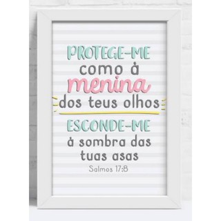 Quadro Placas Decorativas Com Salmo De Pe As Shopee Brasil