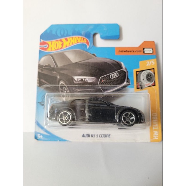 Hot Wheels Audi RS 5 Coupe Die-Cast Car - Black, 1:64 Scale, 118/250 Turbo Series