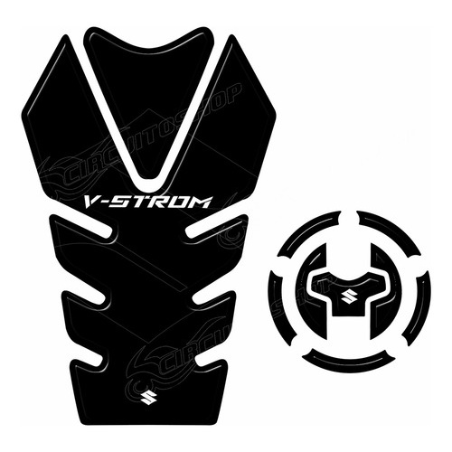 Protetor Tanque Pad Bocal M8 Moto Suzuki Dl 650 Xt V-strom