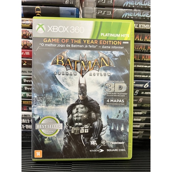 Batman Arkham Asylum Xbox 360 mídia física origina - Desconto no Preço