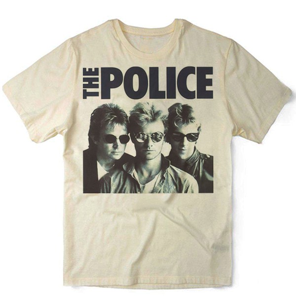 Camiseta Algodao The Police Bandas Rock Classico Banda Hardrock Roll Musica Grunge Nervous