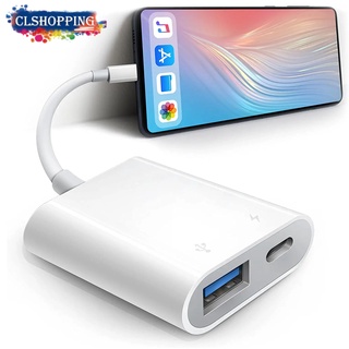 Adaptador USB Para iPad/iPhone , Bqbersyn Lightning Fêmea OTG Compatível Com Unidade Flash/Microfone/Disco Rígido E MIDI , Plug & Play