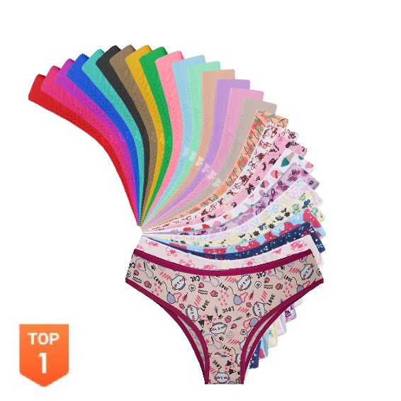 Calcinhas Infantis Infantil Menina Moça Criança Em Microfibra Promoção