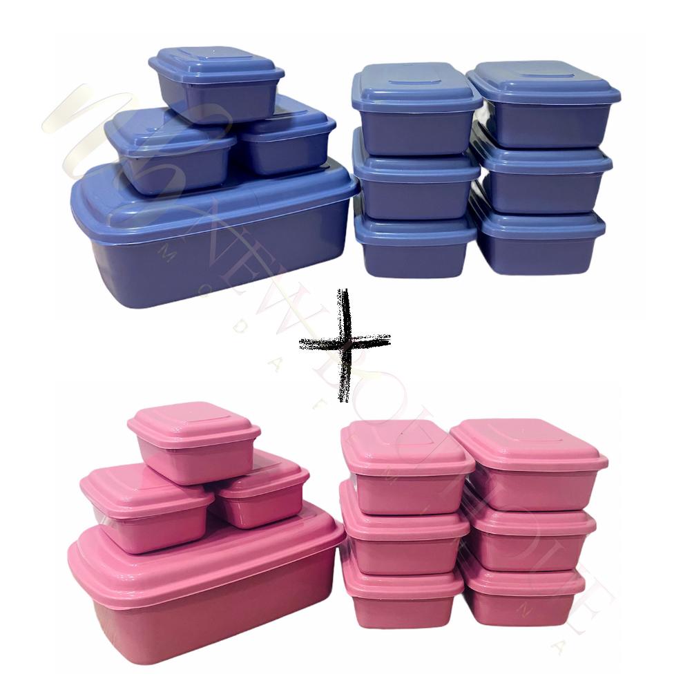 KIT de Vasilhas Conjunto De Potes Plastico Com Tampa Resistente 20 ...