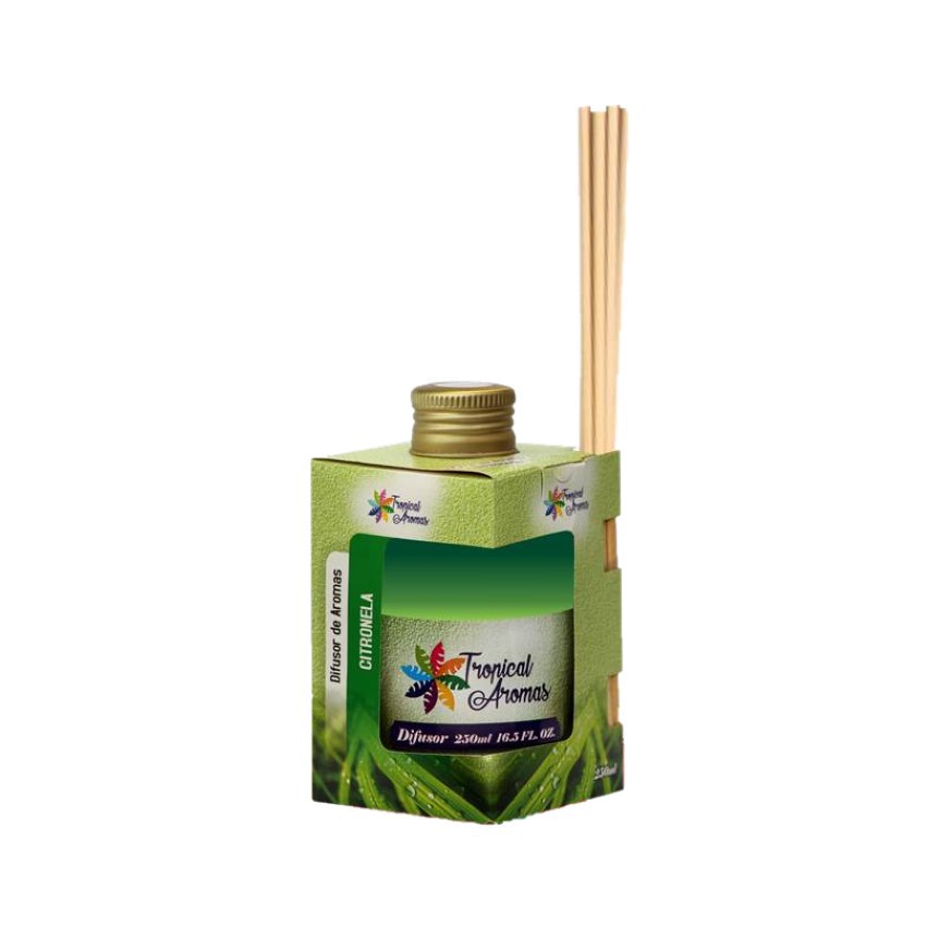 Difusor Ambientes Tropical Aromas 250ml Citronela Aromatizador | Shopee ...