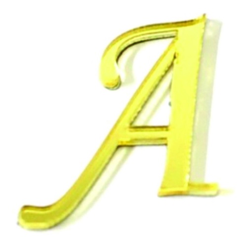 Aplique Mini Letras  Decorativa Em Acrílico Espelhado  2 mm Corte Laser 30 Peças