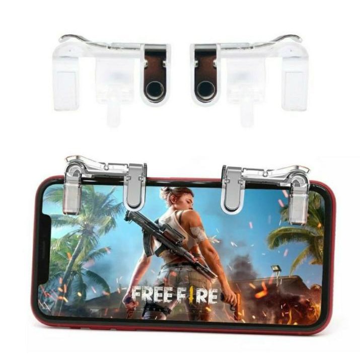 gatilho free fire botões R1 L1 p/jogo de tiro celular joystick
