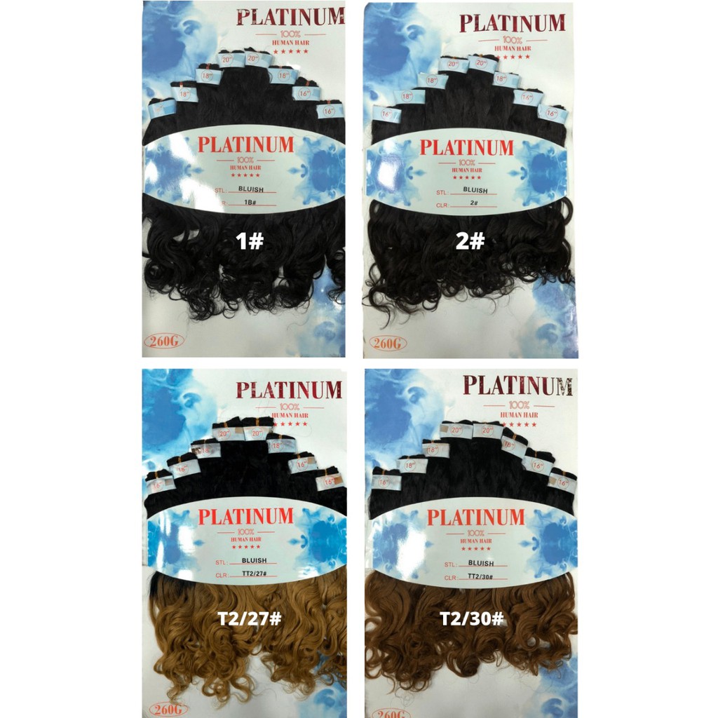 Cabelo 50% Natural 50% Orgânico Ondulado  - Platinum Bluish Super Maravilhoso - Super Star - 1pct