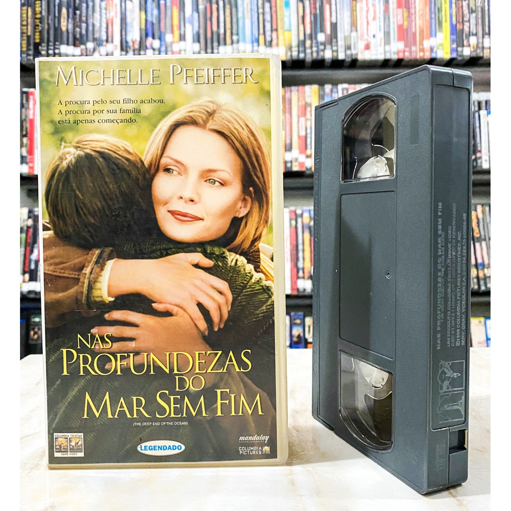 VHS Nas Profundezas Do Mar Sem Fim LEGENDADO Original Michelle Pfeiffer (Fita Filme