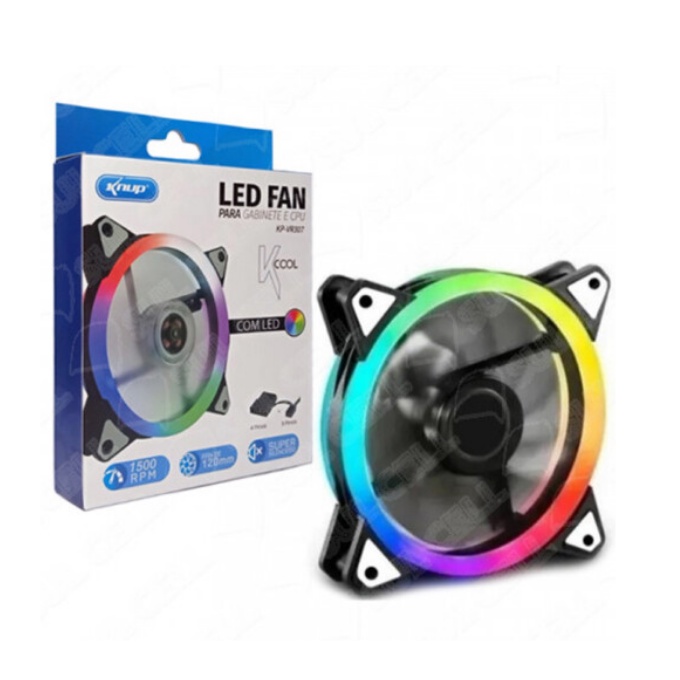 cooler Fan for Raidmax 120mm x 25mm Quiet Fan Blue/Black 3 Pin + 4 Pin Molex w/Speed Control
