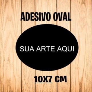 Adesivo oval - Personalizado Com Sua Arte - 10x7cm