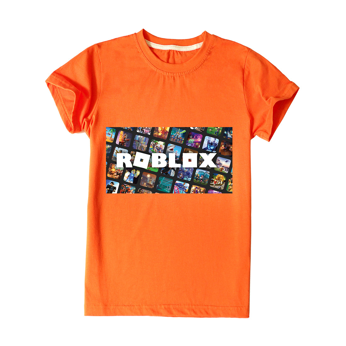 Camiseta de Algodão Roblox  Roupa Infantil para Menino Estampas