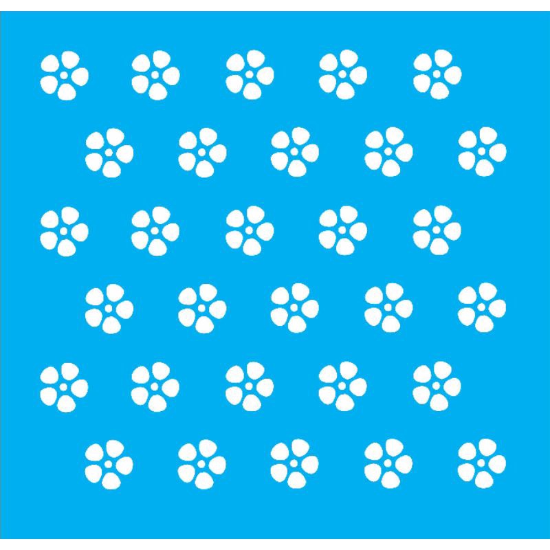 Stencil para pintura Flores - tamanho 17x17 cm em Oferta na Shopee