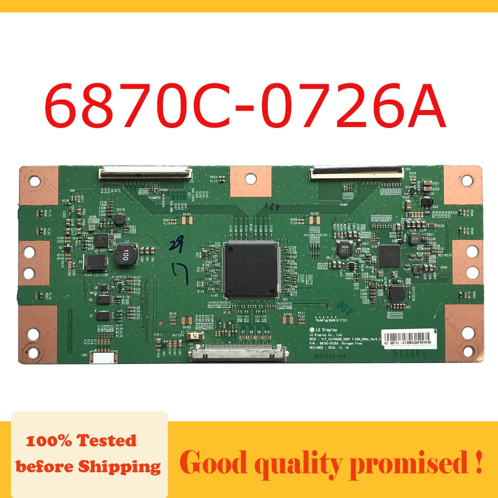 6870c-0726a V17 _ 4349UHD _ SONY _ T-CON _ 60HZ T Placa de conexão 6870C tcom Placa de sinalização TV lg T Placa de conexão TV T lg Placa de conexão TV T 6870 C 0726A