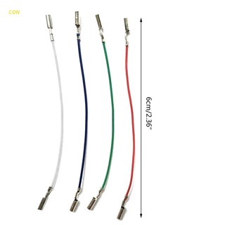 CON 3/4PCS Fios Para Phono Turntable Leads Do Cartucho Universal Acessórios Headshell