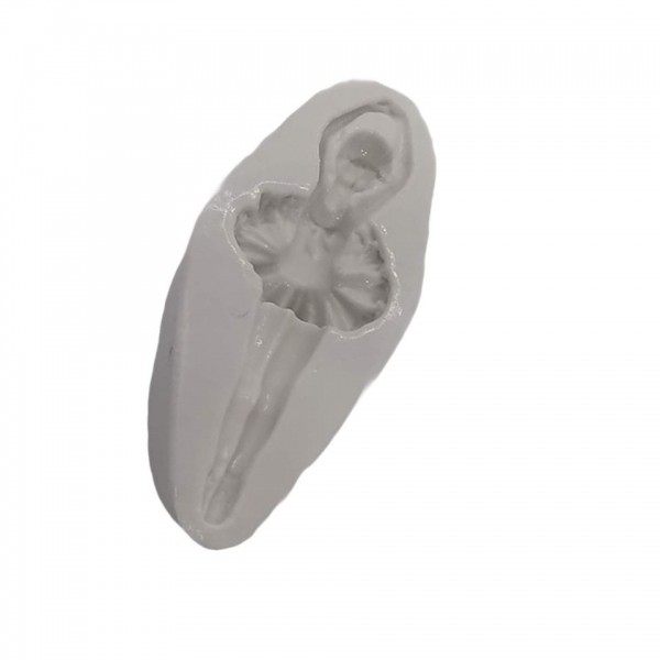 Molde De Silicone Bailarina Braços P/ Cima Molde Para Confeitaria Molde Para Biscuit 583