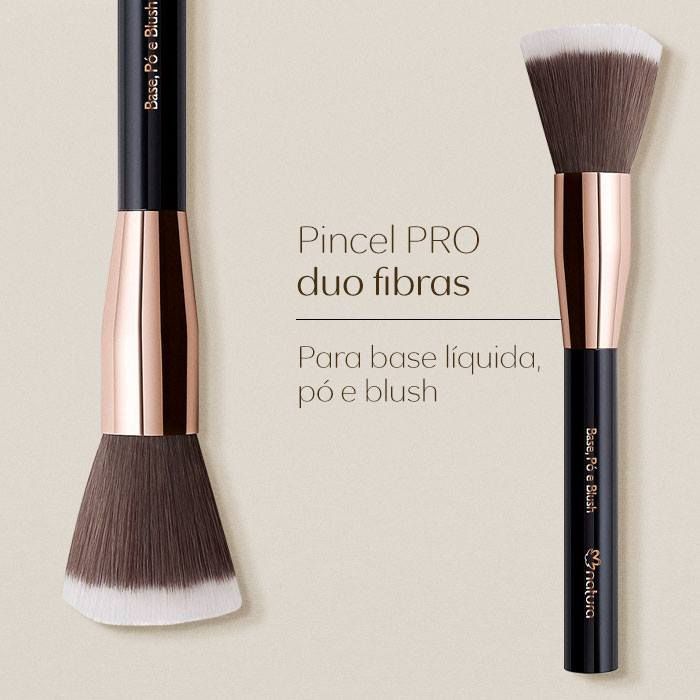 Pincel PRO Duo Fibras Una - Natura | Shopee Brasil