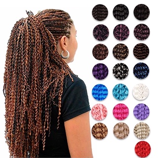 MicroZizi Miojinho Cabelo Sintético Jumbo Trançado 80cm Crochet Braid Twist Senegal Cores variadas
