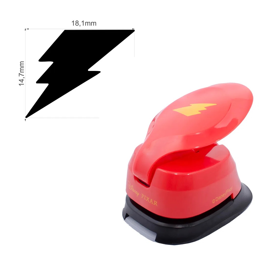 Furador Scrapbook Jumbo Papel E Eva Premium Disney Toke e Crie - Relâmpago McQueen Carros