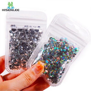 Alta Qualidade Brilhante 1000 Pcs Mix 2mm 3mm 4mm 5mm 6mm Ab Resina Rodada Pedra Transparente Strass Diy Decoração Da Arte Do Prego