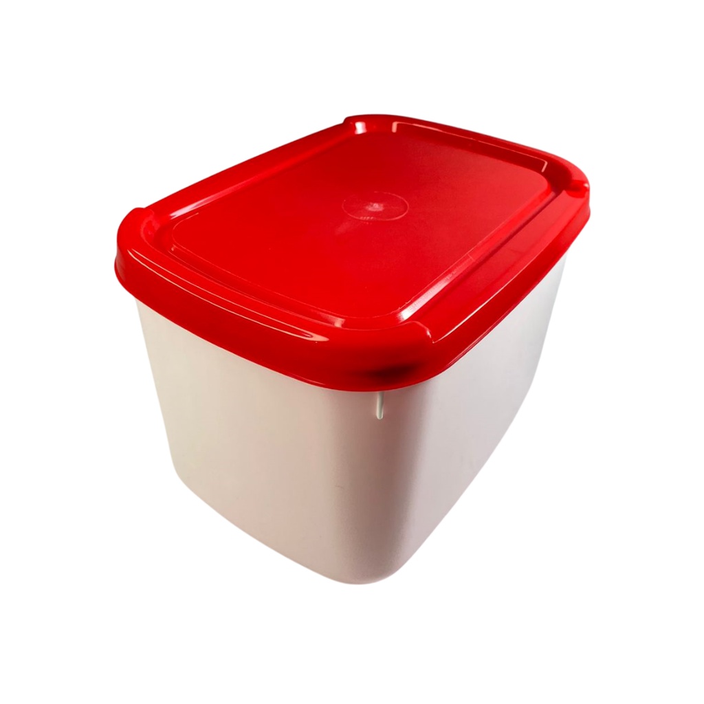 Pote Para Sorvete Branco Com Tampa Colorida - 2 Litros - Kit com 10 unidades em Oferta na Shopee