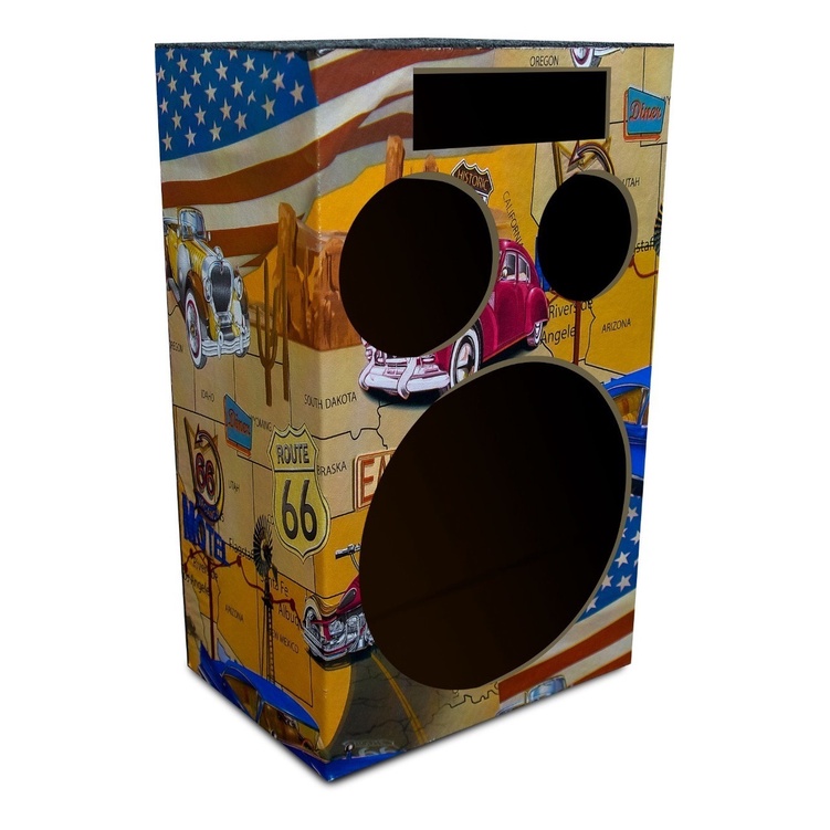 Caixa Ativa De Som Bob Esponja Residencial Vazia 12'' Cores - Audio