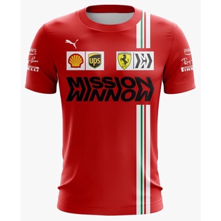 Camisa/Camiseta Ferrari Vermelha Nova 2022