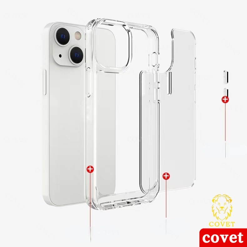 COVET Capa Transparente Anti-Impacto De Alta Qualidade Case Capa Capinha De  Celular Para iPhone 13 12 11 Pro MAX XS XS MAX XR 7 + 8 Plus SE 2020 |  Shopee Brasil