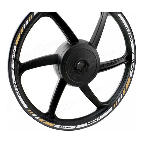 Friso Adesivo Refletivo M4 Roda Moto Dafra Next 250