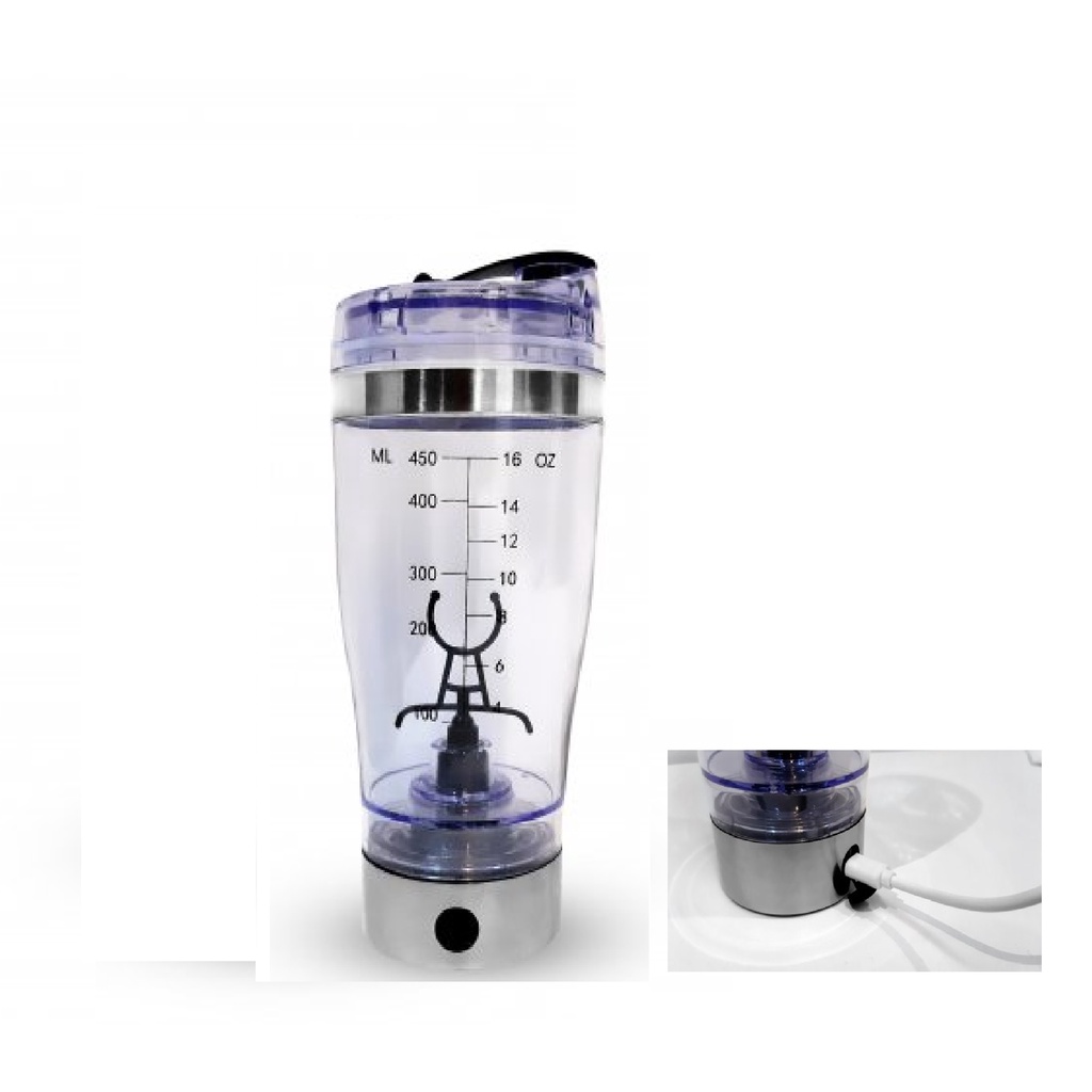 Coqueteleira Mixer Portátil 450ml Recarregável Usb